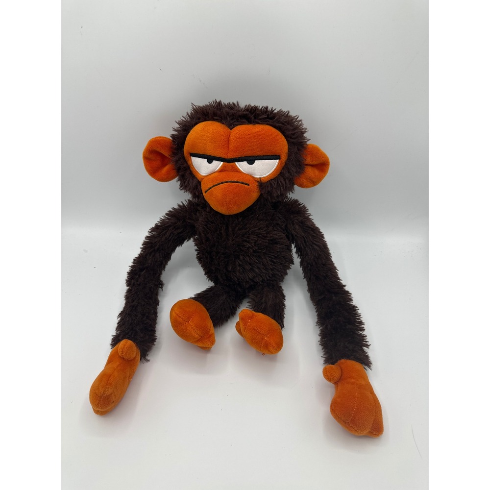 Kohls Cares Grumpy Monkey Jim Panzee Plush Stuffed Animal Brown Orange 2023